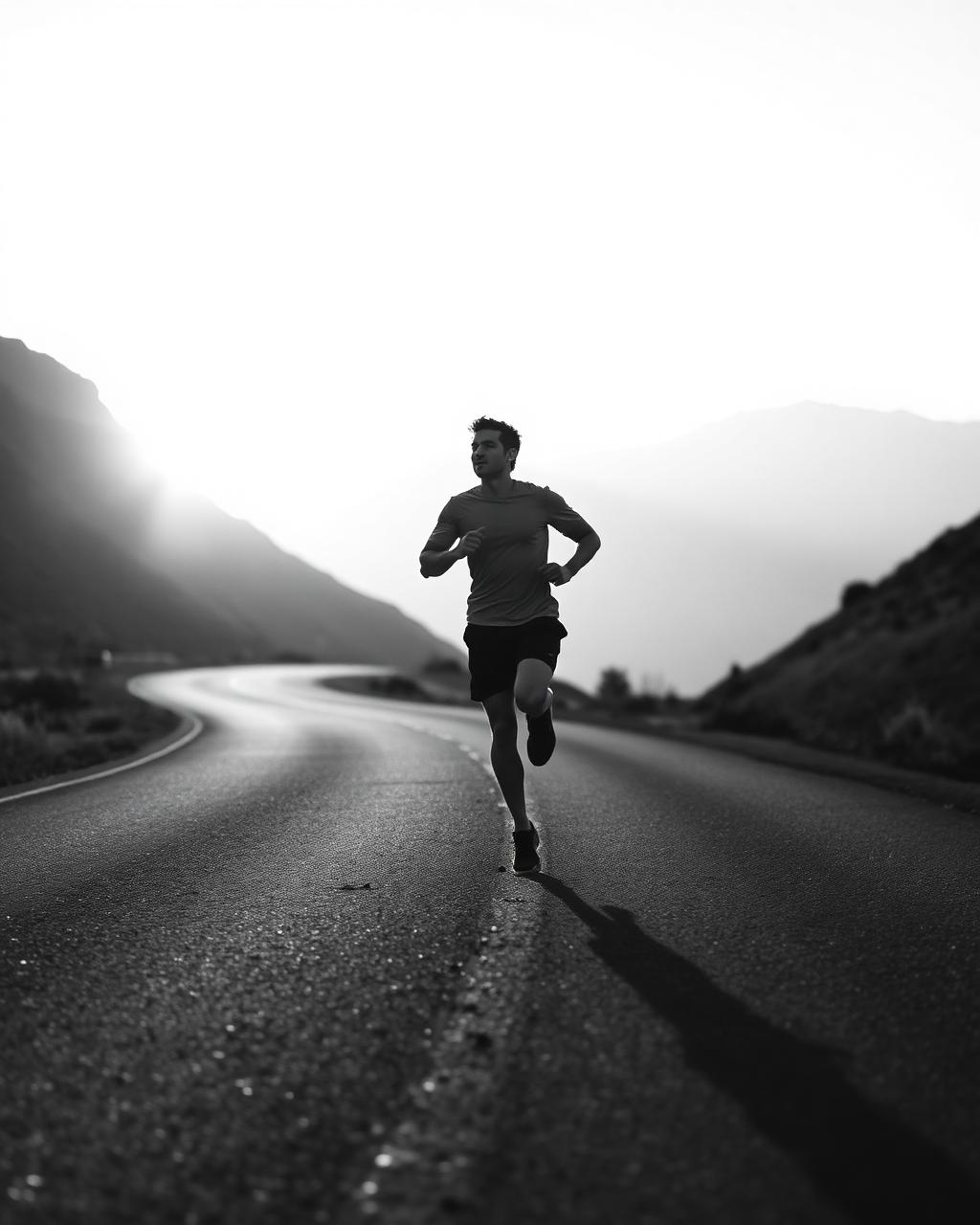 Discipline fuels performance — running on an open road